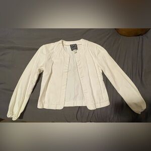 Cynthia Rowley white linen jacket size 4